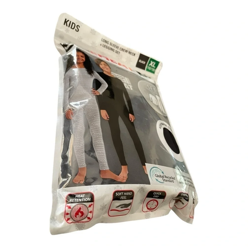 32 Degrees Heat LONG SLEEVE CREW NECK + LEGGING SET Unisex Size: XL (16-18)